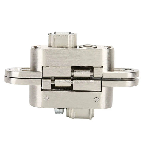 Heavy Duty 3D Zinc Alloy Door Hinge With Nylon Pad for Folding Doors Cabinets Wardrobes, 180 Degree Opening, Front View