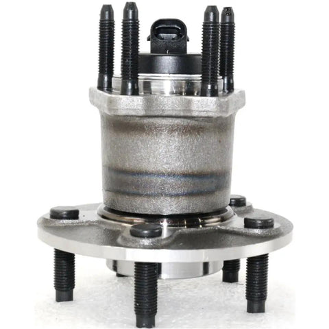Front view of Wheel Hub And Bearing Assembly With ABS Sensor 5 Lug Replacement For Chevy Classic 2004 2005 HHR 2008 2010