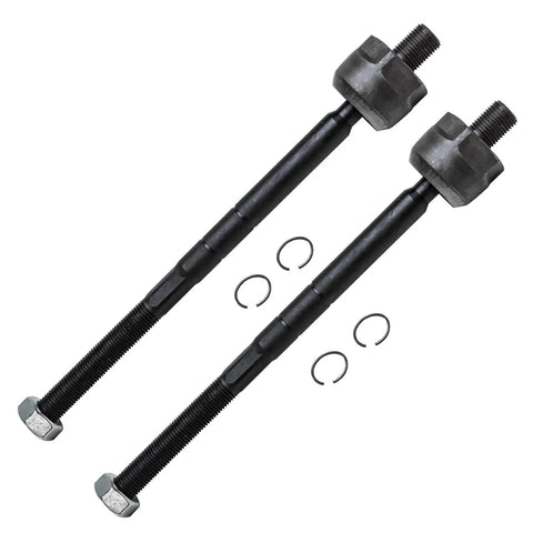 Front Wheel Hub And Bearing Assembly Kit With Inner And Outer Tie Rods, Sway Bar Links, And Lower Ball Joints For Ford Ranger And Mazda B4000 1998 To 2000 4WD ABS 10 Piece Replacement Set - close-up of tie rods