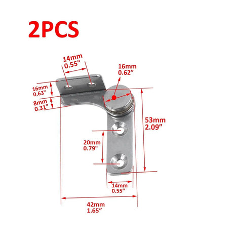 Wealrit flip hinge damper, 2 pcs, 304 stainless steel with screws