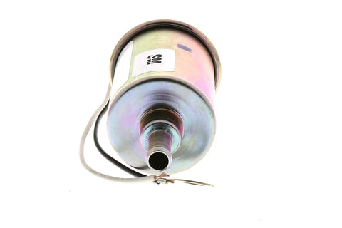 GM Genuine Parts EP42S Fuel Pump Replacement shown in a cylindrical metal form with wiring, designed for GM cars and trucks.