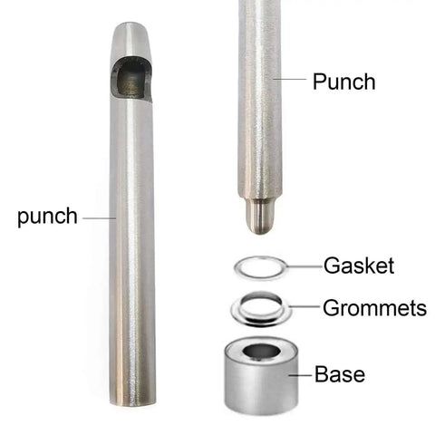 Metal tools of 2mm Copper Grommet Kit With Eyelets And Washers In Plastic Storage Box For Shoes Bags Clothes Leather Crafts Paper DIY