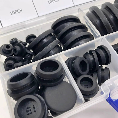 80 Pieces Silicone Hole Plugs Kit With 7 Sizes From One Quarter Inch To One Inch Round Plugs for automotive and DIY projects