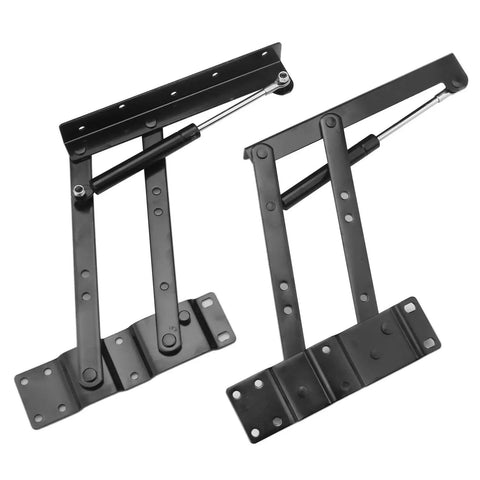 Heavy Duty Lift Up Hydraulic Hinge Set For Coffee Tables And Furniture Two Pair Folding Lift Top Hinges No Fuss Lift Top Hardware With Anti Rust Steel Construction Supports Up To 50kg Easy Lift Mechanism Built For Home Improvement By GENHAKON image