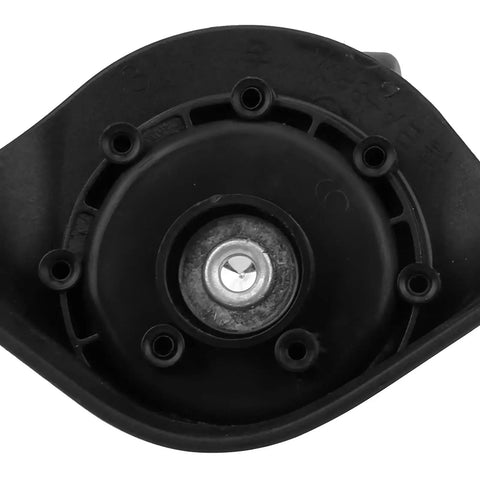 Close-up of A88 Multi Hole Wheel Replacement Set for Small Black Trolley Suitcases Universal Caster Wheel, PP and PET material