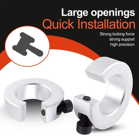 4 Pcs SBR20 Linear Rail Shaft Stop Collars Aluminum Alloy Shaft Lock Down Rings With Set Screw Bore 20mm OD 40mm Thickness 12mm