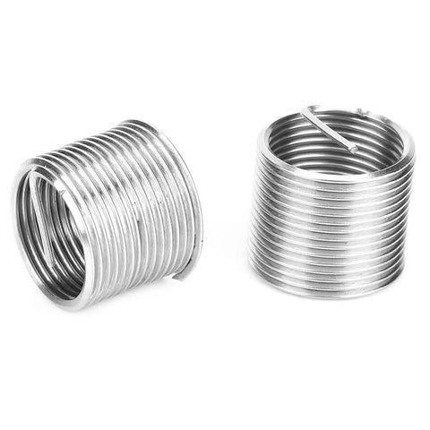 Thread Repair Kit 10Pcs M18x1.5 Stainless Steel Threaded Inserts For Car And Aluminum Holes Portable Patch Up Tool Set For Quick Fix And Strong Rebuild