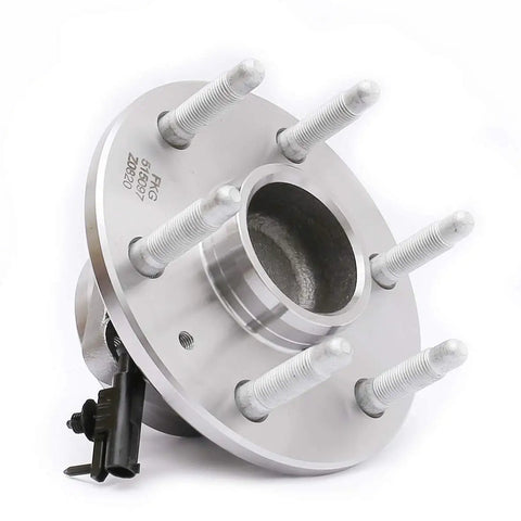 Beefed-Up Front Wheel Bearing Hub Assembly Set for 2007-2013 GM Full Size SUVs and 2WD Trucks, 6-lug design, close-up view