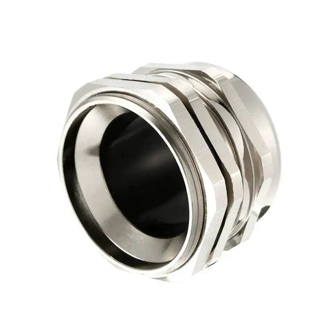 Close-up of PG42 Metal Waterproof Cable Gland Connector for 32mm To 38mm Diameter Cables showing durable nylon anti-loose seal