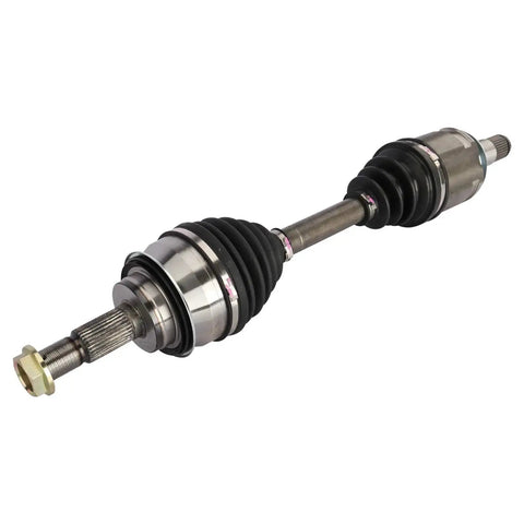 Front Driver And Passenger CV Axle Assembly Set, 2 Piece, Ready To Roll, for 4WD, metallic shafts with neoprene boots.