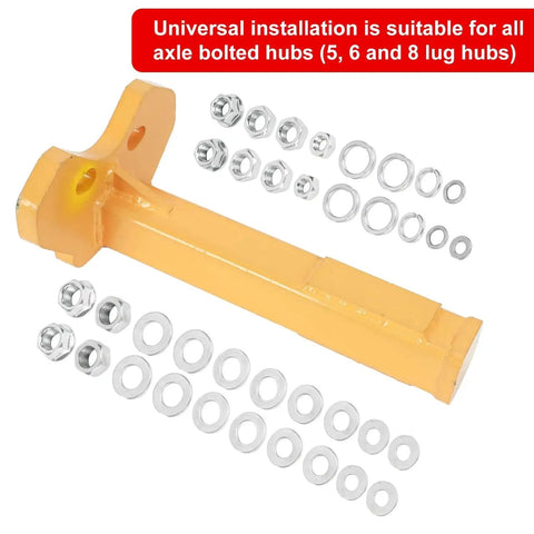 Universal Wheel Bearing Removal Tool For Safe Hub Extraction from all axle bolted hubs with flange nuts and washers