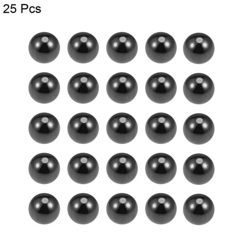 Ceramic bearing balls, 2mm silicon nitride Si3N4, black, G5 precision, 25 pcs for high-precision bearings and assemblies.