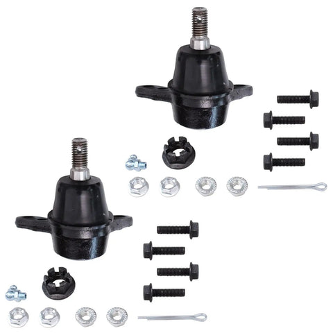 Upper ball joints from Beef Up Your Ride RWD Front Wheel Hub Bearing Assembly Kit With Upper Ball Joints And Sway Bar Links