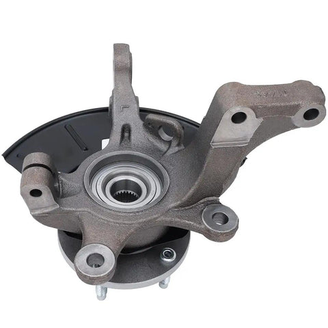 Front view of wheel hub bearing and knuckle assembly for Mercury Mariner 2005-2011, Ford Escape 2005-2012, Mazda Tribute 2005-2011.