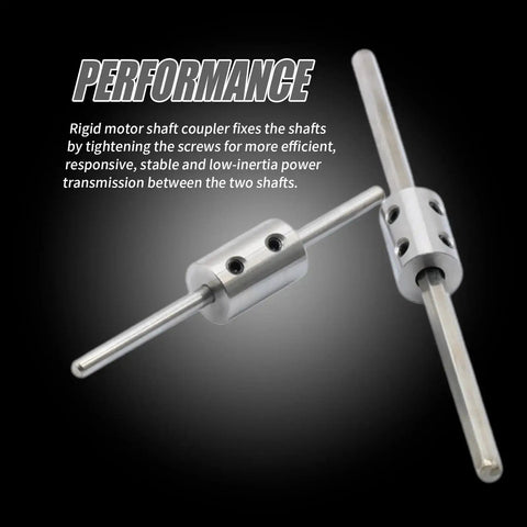 2 Pack 6mm To 6.35mm Bore Rigid Shaft Coupler With Set Screws 14mm Diameter 22mm Length Carbon Steel for motors