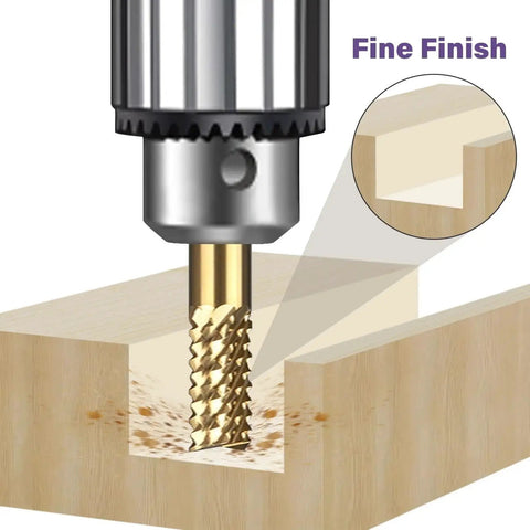 Titanium Coated Engraving Milling Cutter Set For Dremel Rotary Tools, 10 Pcs Carbide End Mills 0.8mm To 3.0mm With 1/8 Inch Shank in use