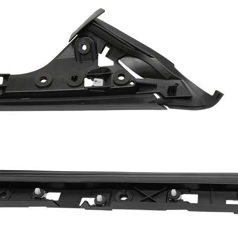 A Pillar Windshield Trim Molding For 2011 To 2019 Explorer Front Right Passenger, black plastic, inner bracket visible