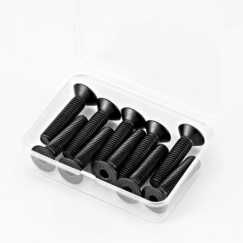 Flat Head Hex Socket Cap Screws Built For Tough Jobs 10mm Diameter 30mm Length M10 One Point Five Pitch Countersunk Bolts Ten