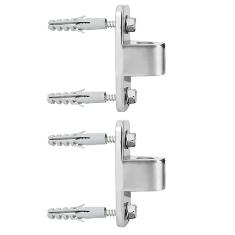 Heavy-Duty 304 Stainless Steel Gate Hinges Kit With Screws and Plugs for Farm Fence Barn Doors Livestock Gates