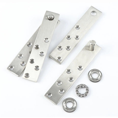 Invisible Door Pivot Hinges 2 Pack Set with Hidden Pivot Hinge System Stainless Steel Concealed Door Hinge for Secret Doors
