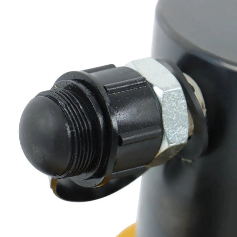 Close-up of connector on 35 Ton Hydraulic Hole Punch Kit For Metal Working, showing durable alloy construction and insulated handle.