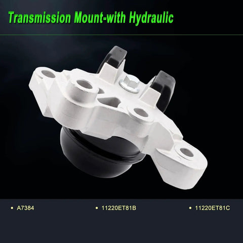Nissan Rogue Engine Motor Mount Set For 2.5L AWD Models 2008 Through 2013 And 2014 Through 2015 Rogue Select Replacement A7384 A7392
