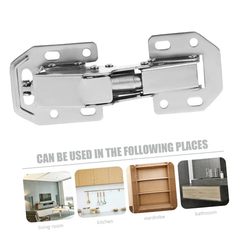Concealed Inner Hinge Pair For Wardrobe Cabinets 2 Pack Durable Hydraulic Hinges With High Load Capacity Easy To Install