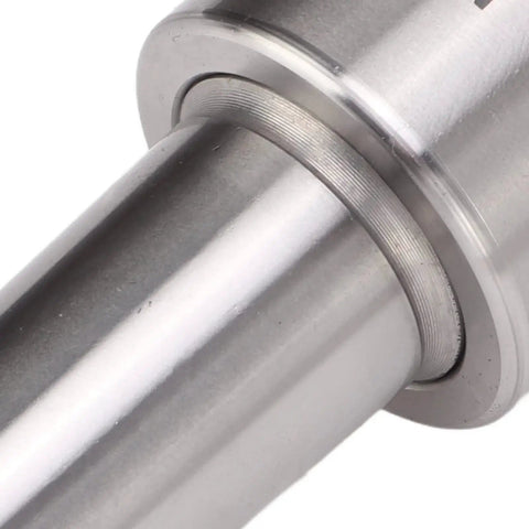 Close-up of Triple Ball Bearing Heavy Duty Lathe Live Center for Metal Lathe CNC Work and High Speed Machining, showing the spindle.