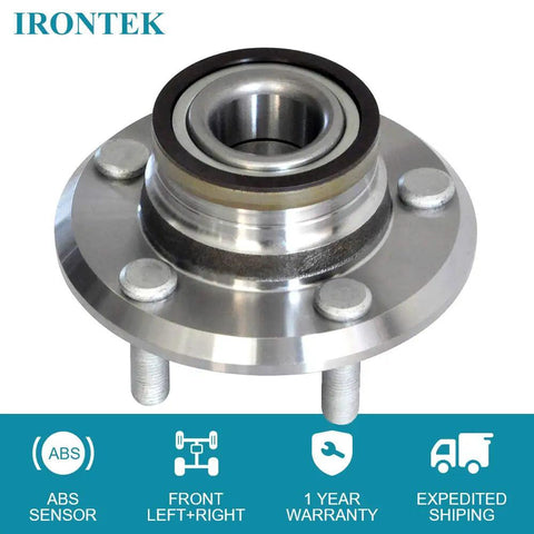 Front Wheel Hub And Bearing Assembly Pair With ABS 5 Lug For Dodge Challenger Charger Magnum And Chrysler 300 2005 To 2014 RWD Drop In Fit Heavy Duty Precision Bearing Two Pack