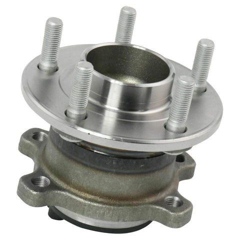 2 Piece Rear Wheel Bearing And Hub Assembly For 2014 2018 Ford Transit Connect, silver metallic part