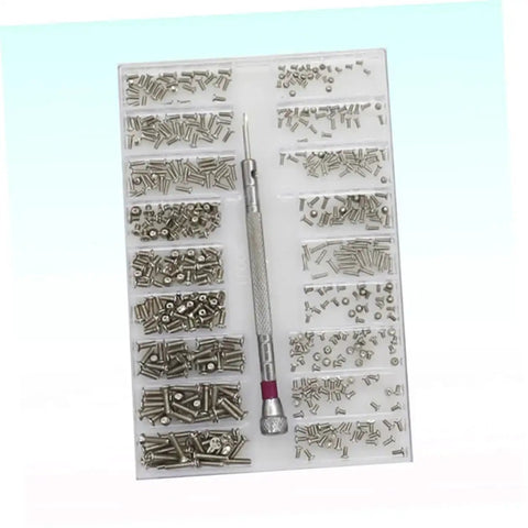 Miniature Electronics Screw Kit For Repairs With Assorted Tiny Screws For Glasses, Watches, Laptops And Small Devices in case