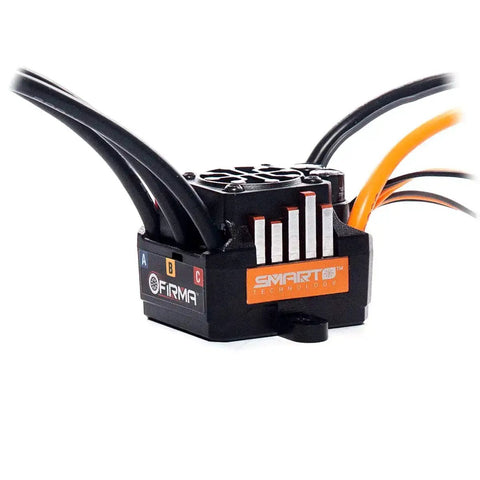Firma 85A Brushless Smart ESC And 3300Kv Sensorless Motor Combo For RC Cars And Trucks With Telemetry Ready System SPMXSEMC01 Black Housing