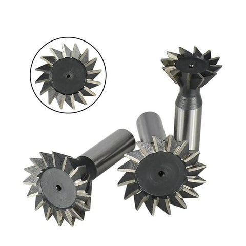 Dovetail Milling Cutter HSS End Mills High Speed Steel CNC Router Bit Double Edged Cutter For Mold Steel Cast Iron Carbon Steel