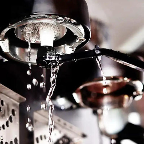 Espresso machine being cleaned with 14 Piece Coffee Grinder And Espresso Machine Cleaning Brush Set With Stainless Steel Straw Brushes