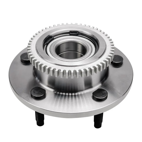Front Wheel Hub And Bearing Assembly Pair For 2000 2001 Dodge Ram 1500 2WD 5 Lug 2 Piece Replacement With Tone Ring ABS Compatible