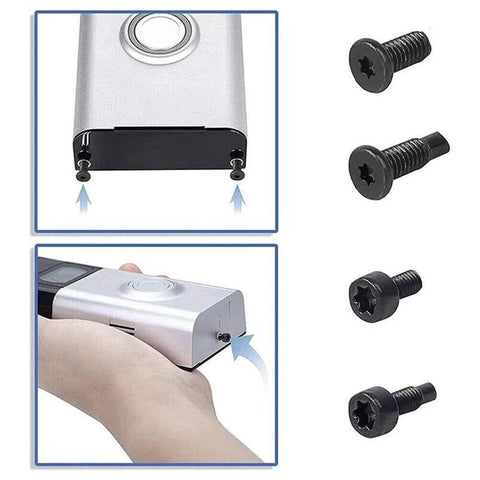 Doorbell Screw Replacement Set For Video Doorbells Includes Twenty Screws In Four Types shown with installation