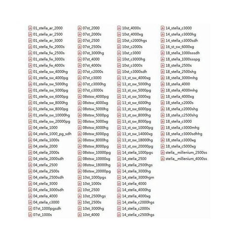 List of compatible reels for Stainless Steel Ball Bearings Kit for Fishing Reels Ten Bearing Set for Spinning and Bait Casting Reels