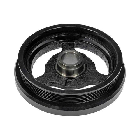 Hummer H3T Harmonic Balancer Assembly For 2009 2010 Cast Iron Black Serpentine Drive Belt Replacement Fits OEM 12578070 12578071
