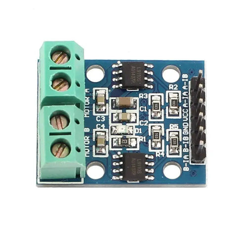 L9110S Dual Motor Driver Module For Arduino, H-Bridge DC Stepper Controller, showing circuit board with green connectors
