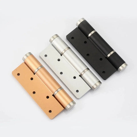 Two Pack Invisible Self Closing Hydraulic Door Hinges For Cabinets And Furniture Whisper Quiet Aluminum Alloy Hinges With High Load Capacity Gold Finish Durable And Smooth Motion For Kitchen Cabinets And Dressers