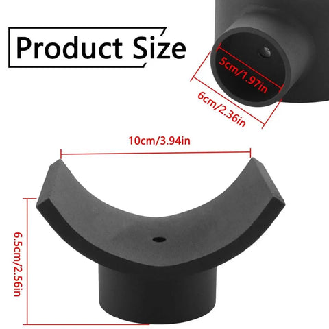 Heavy Duty Bottle Jack Axle Adapter Lifting Saddle For 4 Inch Axle Tube, 20 Ton Jack Adapter Cradle dimensions diagram