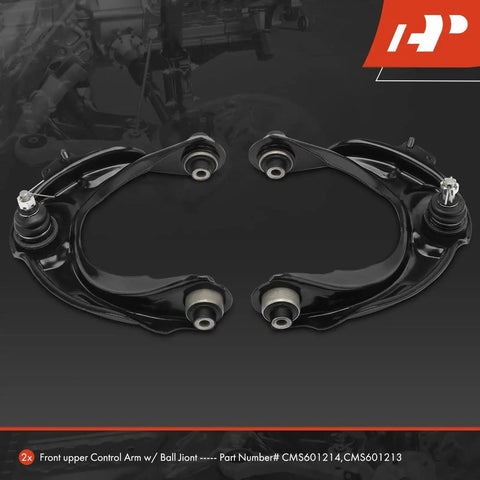 Front Upper Control Arm Pair With Ball Joint And Bushing For Acura TL 2004 2005 2006 2007 2008 Left And Right Direct Fit Replacement Upgrade For Smoother Ride And Quieter Clunk Free Steering