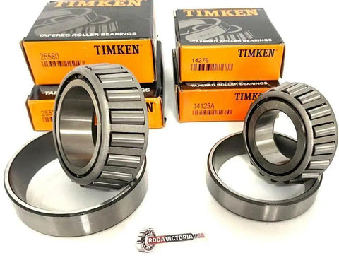 Premium Bearing Replacement Kit For A 7000 Pound Trailer Axle Featuring Timken 25580 25520 14125A 14276 Bearings
