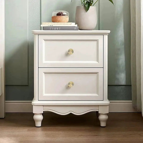 Set Of 6 Brushed Gold Zinc Alloy Cabinet Knobs And Pulls For Kitchen Cupboards Dressers And Drawers, installed on white dresser.