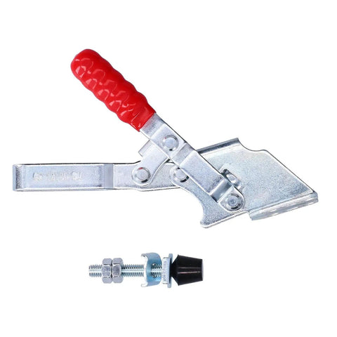 Heavy Duty Quick Release Toggle Clamp For Welding And Woodworking Fixtures, Iron And Plastic Construction, 230 Kg Clamping Power