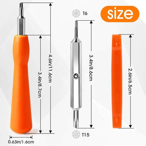 Doorbell Screwdriver Replacement Tool For Camera Double Ended T6 T15 Screwdriver Video Doorbell Setup And Password Reset size view