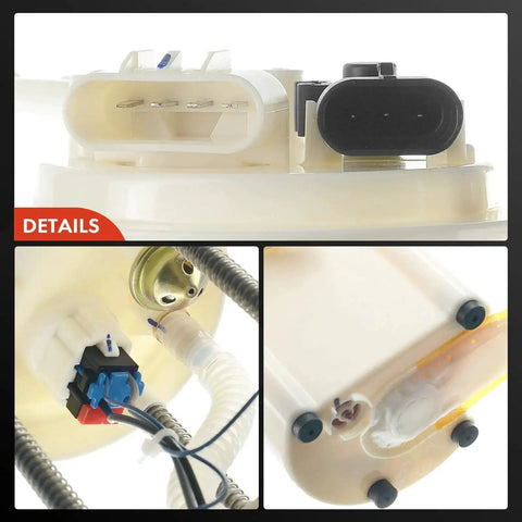 Close-up view of Electric Fuel Pump Module With Pressure Sensor Replacement MU1293 for Chevy Impala 2000-2005 and others.