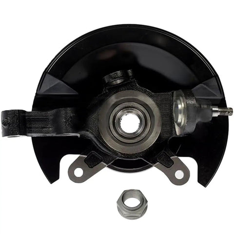 Front view of Front Steering Knuckles And Wheel Bearing Hubs Assembly For 2003 2004 2005 Honda Civic 1.7L Replacement Kit.