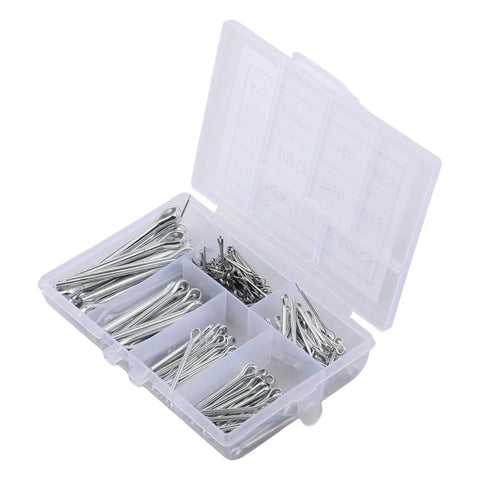 Sturdy 304 Stainless Steel Cotter Pin Set With Storage Case, 6 Assorted Sizes For Automotive, Mechanical, And Lawn Mower Applications, High Strength Pins For Reliable Performance