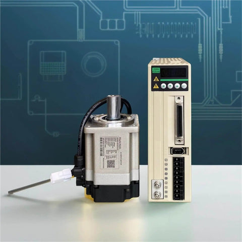 Beefy 220V AC Servo Motor Drive Kit with Encoder Seventeen Bit Three Phase Driver and Servo Motor for 1KW to 5KW